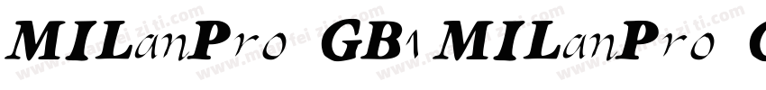 MILanPro  GB1 MILanPro  GB1字体转换